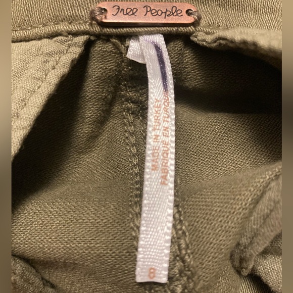 Free People Olive Green Women's Pants Size 8 - Picture 5 of 5